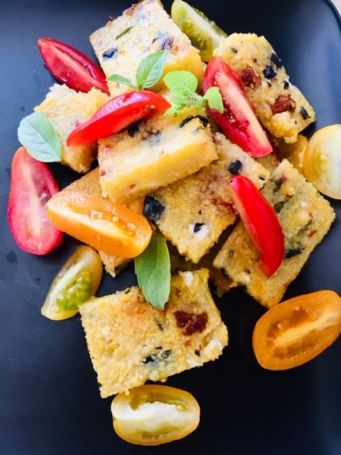 Polenta Grillc3a9e Tomates Olives Basilic 14