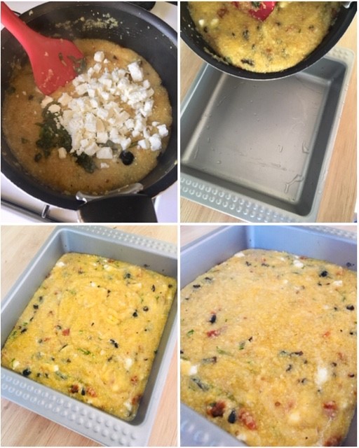 Polenta Grillée Tomates Olives Basilic 5