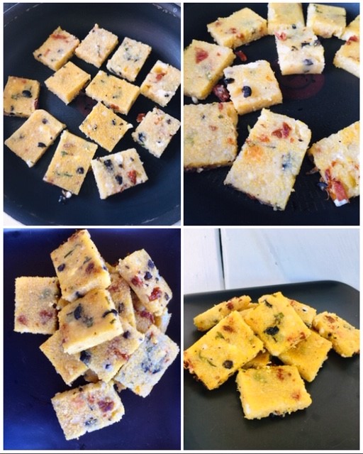 Polenta Grillée Tomates Olives Basilic 8