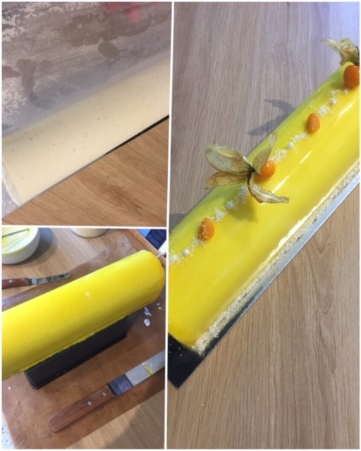 Bûche Entremet Vanille Coco Passion 14