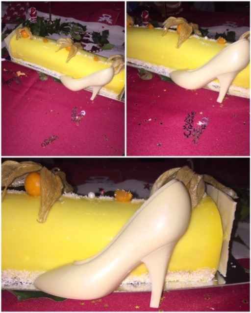 Bûche Entremet Vanille Coco Passion 16