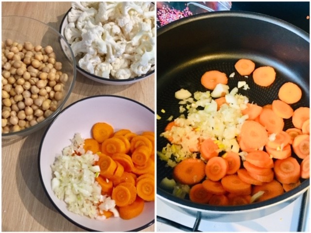 Curry de Pois Chiche au Chou-Fleur 1
