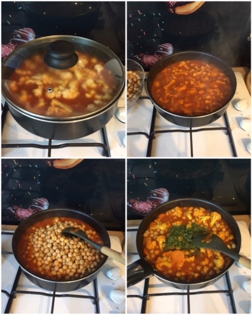 Curry de Pois Chiche au Chou-Fleur 4