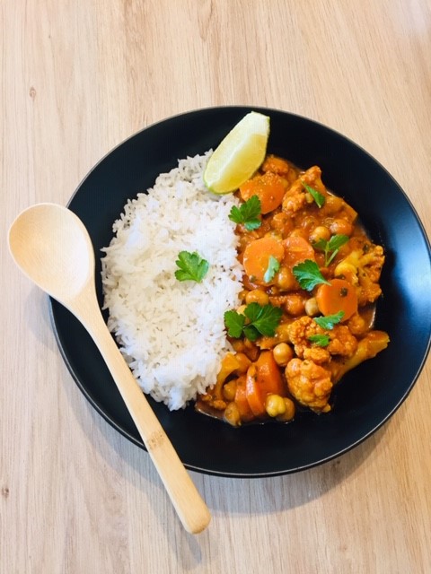 Curry De Pois Chiche Au Chou Fleur 7