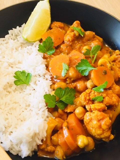 Curry de Pois Chiche au Chou-Fleur 8