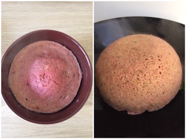 Bowlcake Farine de Pois Chiche, Betteraves, Chèvre et Noix 2