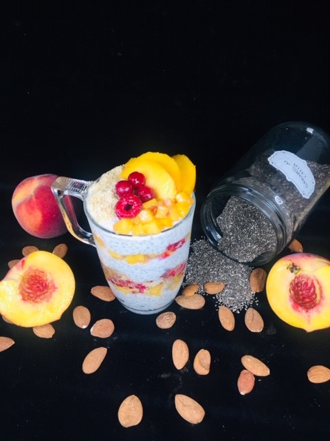 Chia Pudding Pêche Amande 6