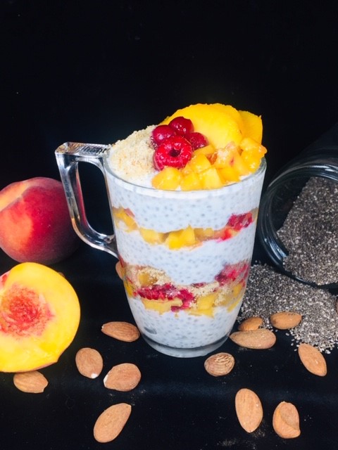Chia Pudding Pêche Amande 8