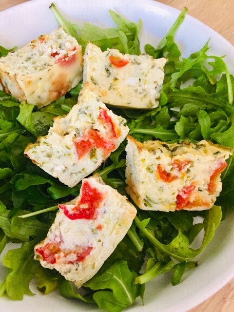 Flan Courgette tomate chevre 2