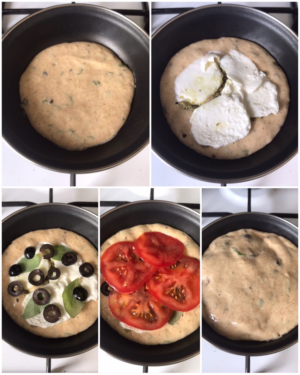 Pancake Fourré Tomate Mozza Pesto 1