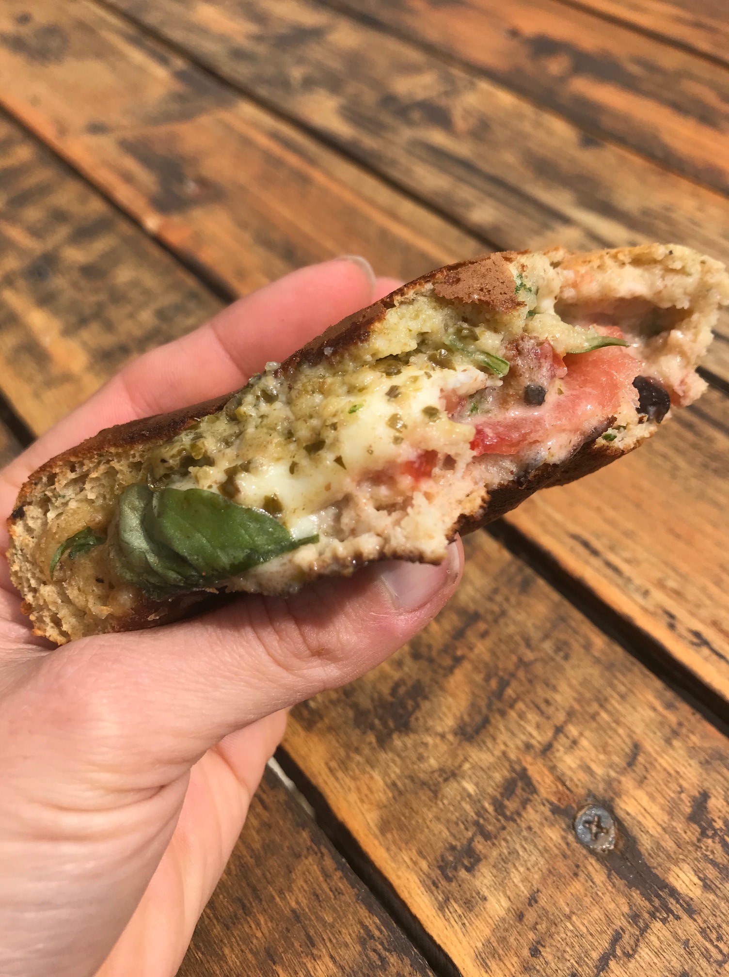 Pancake Fourré Tomate Mozza Pesto 4