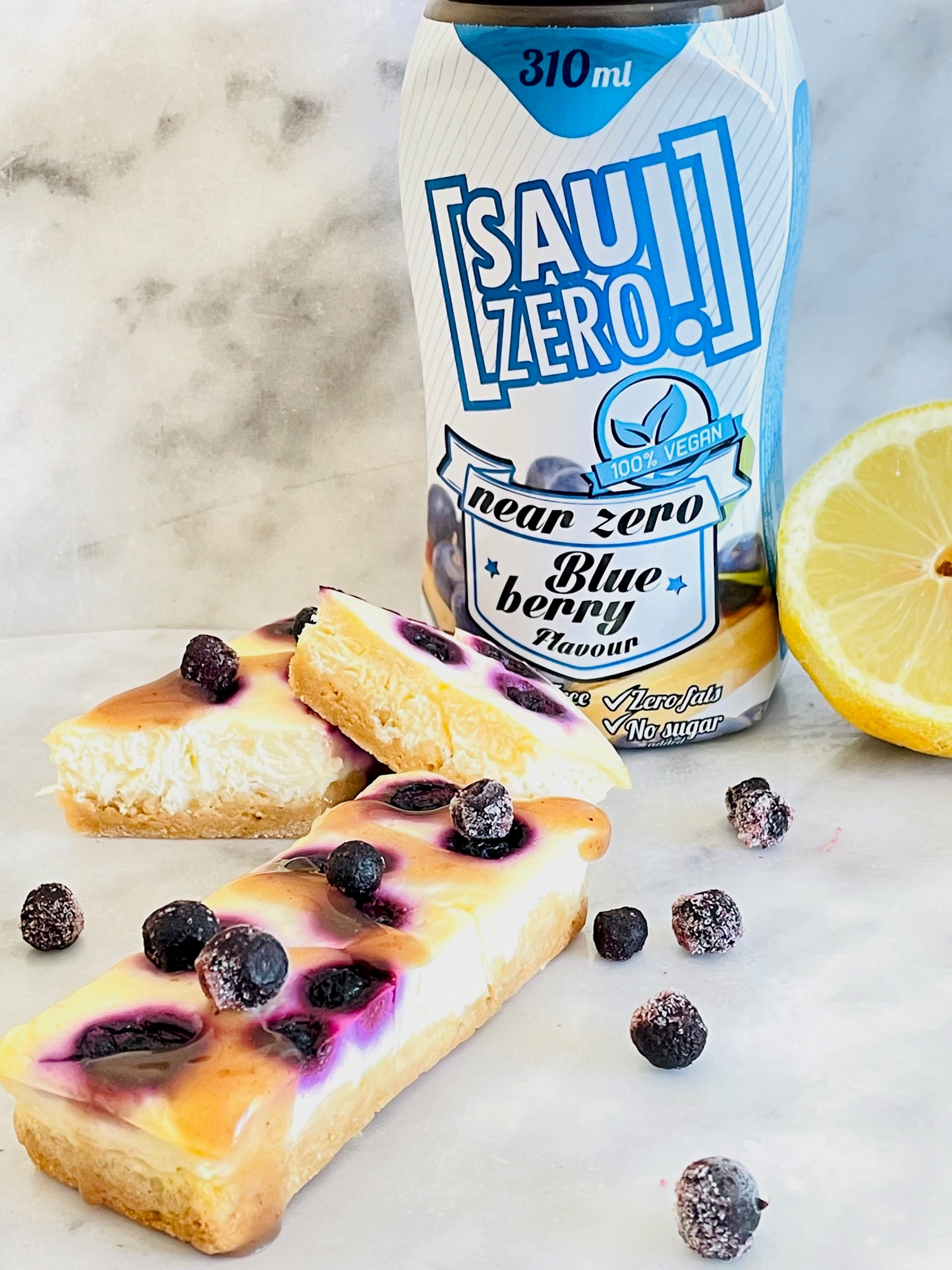 Blueberry Lemon Cheesecake Bar 0
