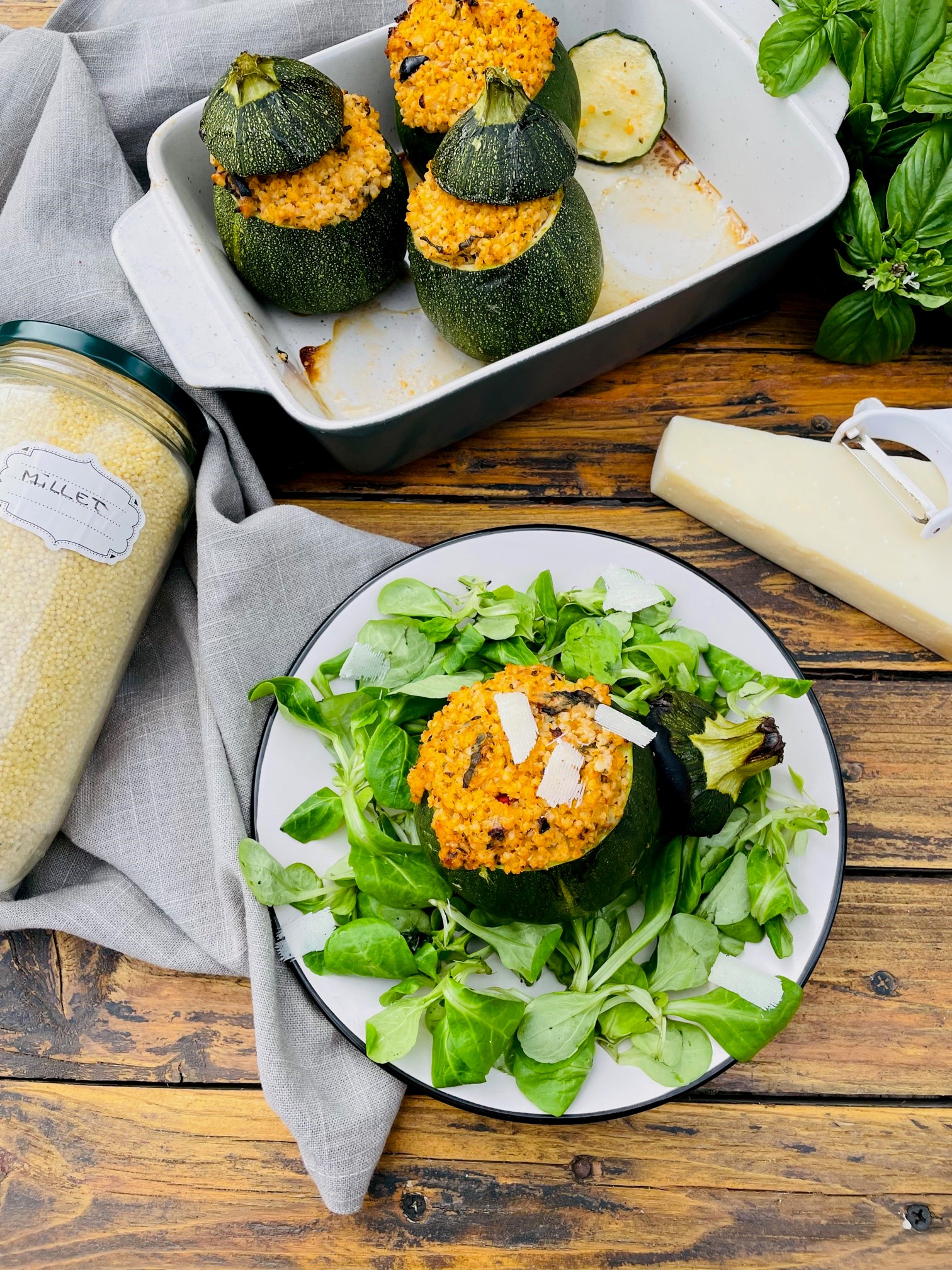Courgette Farcie au Millet 5