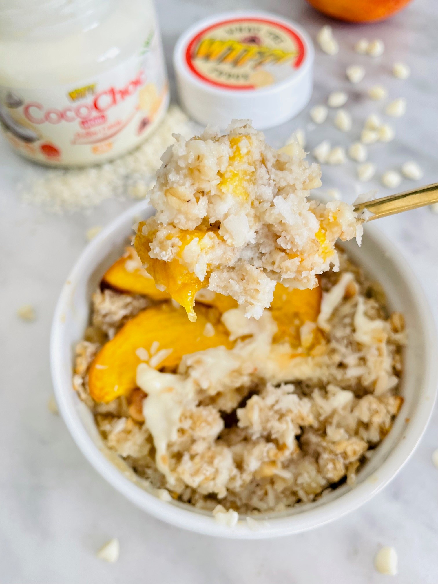 Porridge au Four Coco Chocolat Blanc 3