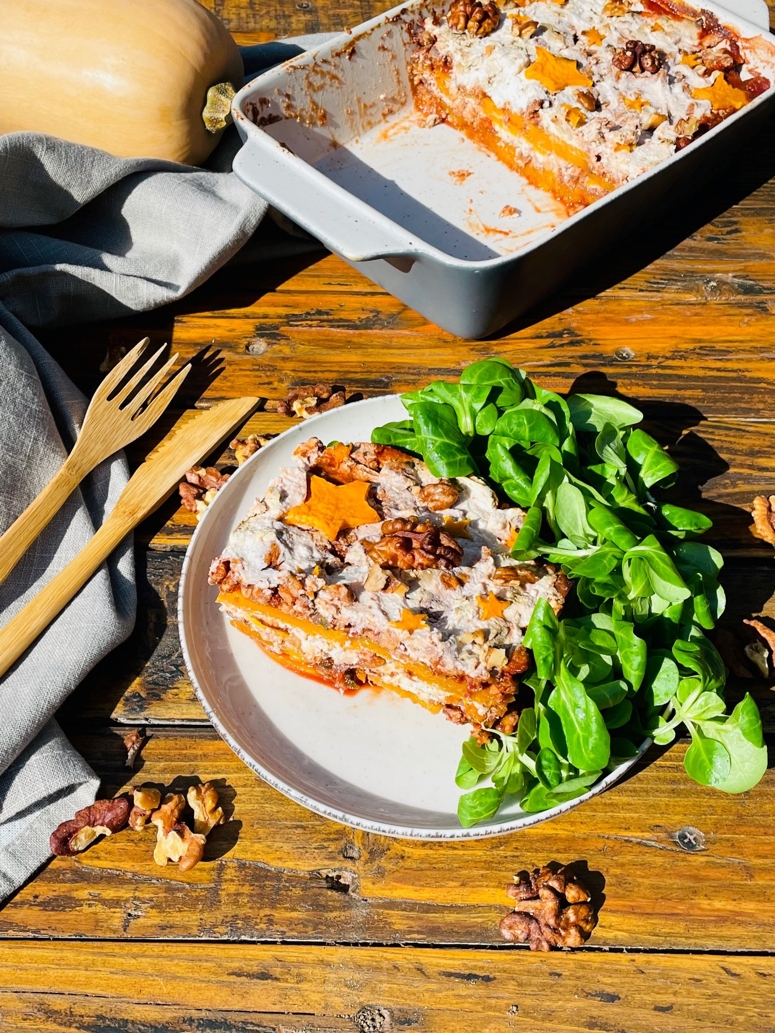 Lasagnes de Butternut, Ricotta et Noix 4