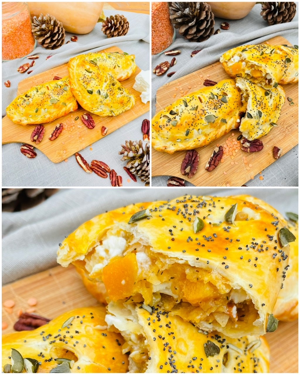 Chaussons Butternut, Lentilles corail, Feta 14