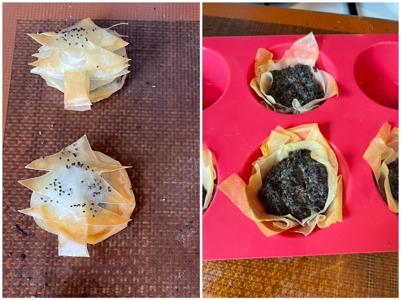 Feuilletés Filo Champi Boursin 3