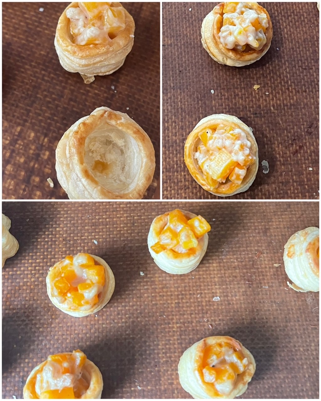 Mini Vol-au-vent Butternut, Châtaigne 3