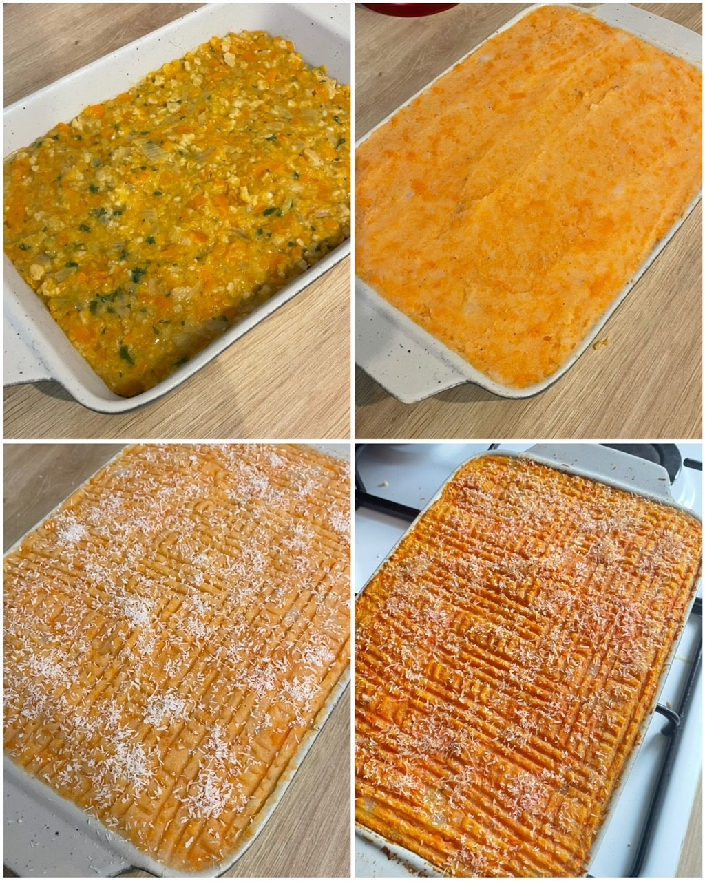 Parmentier Patate Douce, Coco, Lentilles Corail et Carottes 4