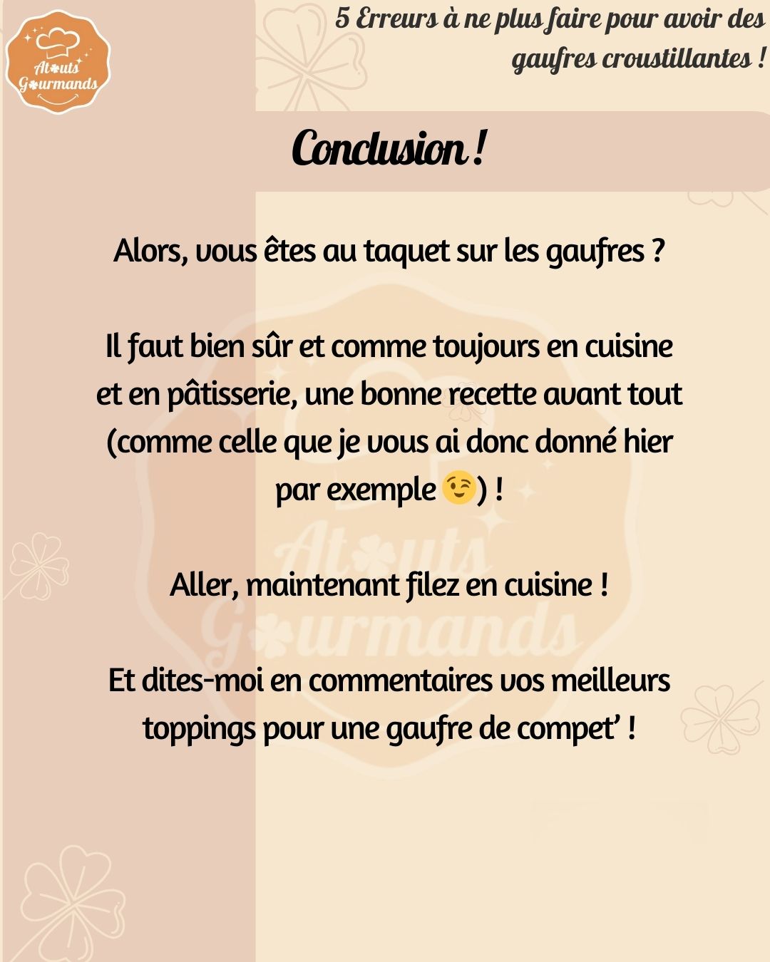 5 Erreurs A Ne Plus Faire Pour Avoir Des Gaufres Croustillantes 7
